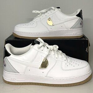 *NIB*Nike NBA x Air Force 1 '07 LV8 White Pure Platinum CT2298-100 Men's Size 11